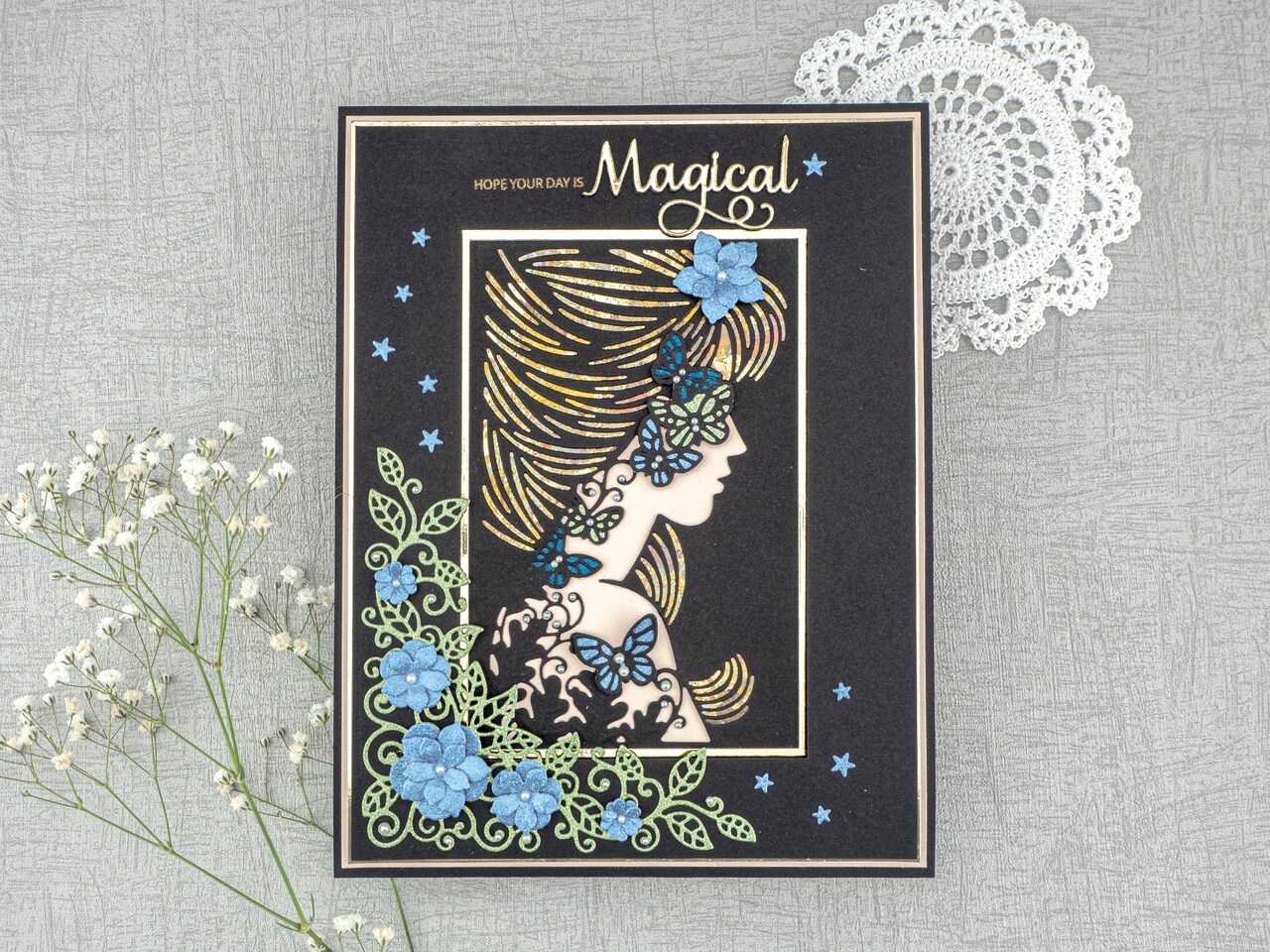 Creative Expressions Dies by Sue Wilson Perfect Portraits Papillon Silhouette